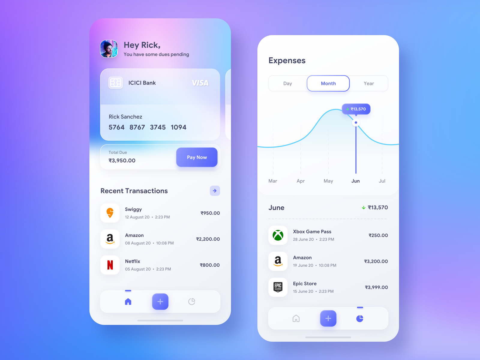 Credit Card Management App by Vishal Chavan on Dribbble