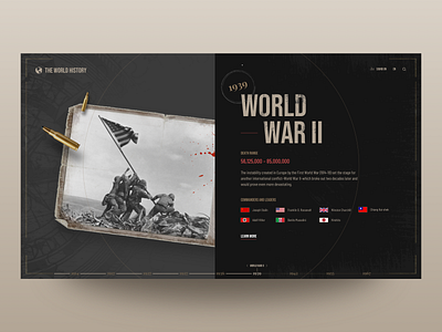 History of War - Web Concept