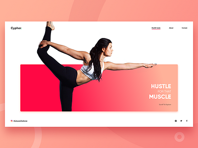 Cypher — Health Guide Page Exploration health landing yoga