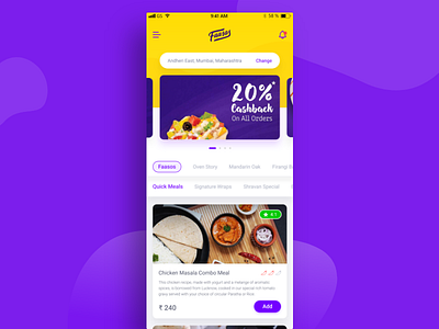 Faasos Redesign Concept