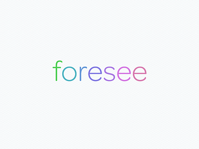 Foresee Logo activity app borderleap branding clean colorful identity iphone planning simple weather