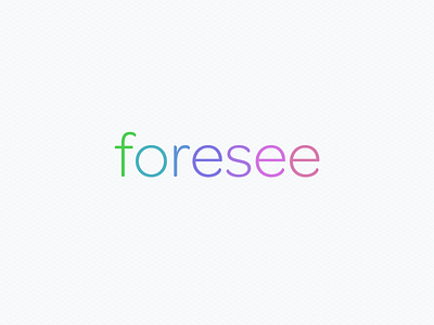 Foresee Logo activity app borderleap branding clean colorful identity iphone planning simple weather