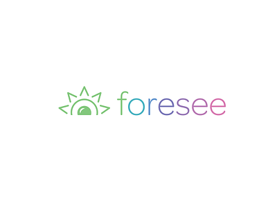 New Foresee App Logo activity app branding bright clean colorful colors flat icon identity ipad iphone lettering logo logotype pastel planning productivity simple sunrise thin weather
