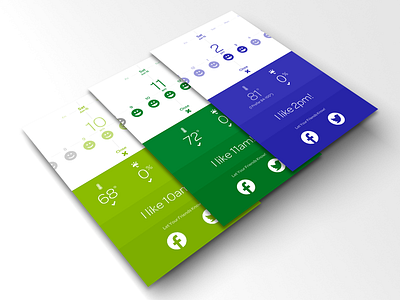 Foresee - Activity Forecast Details activity app apple application blue bold clean colorful colors contrast flat forecast foresee green ios iphone planning productivity simple weather yellow