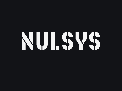 Nulsys Wordmark logo nulsys software type typography wordmark