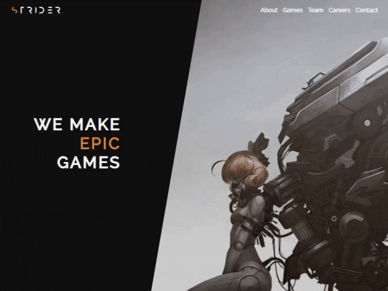 Hero section inspiration design gaming ui web webdesign