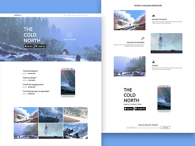 ARSNL - Video Game Landing Page Mobile