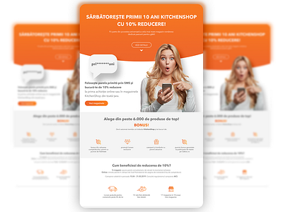 Kitchenshop 10 Years Landing Page kitchenshop landing page design landing page ui shiny pixel design ui design uxdesign