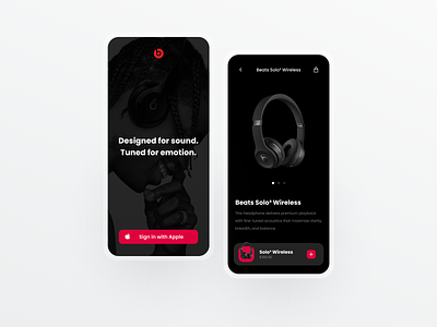 Beats Product Page Concept 🎧 beats by dre dailyui design minimal modern simple ui ui design ui designer user interface web design