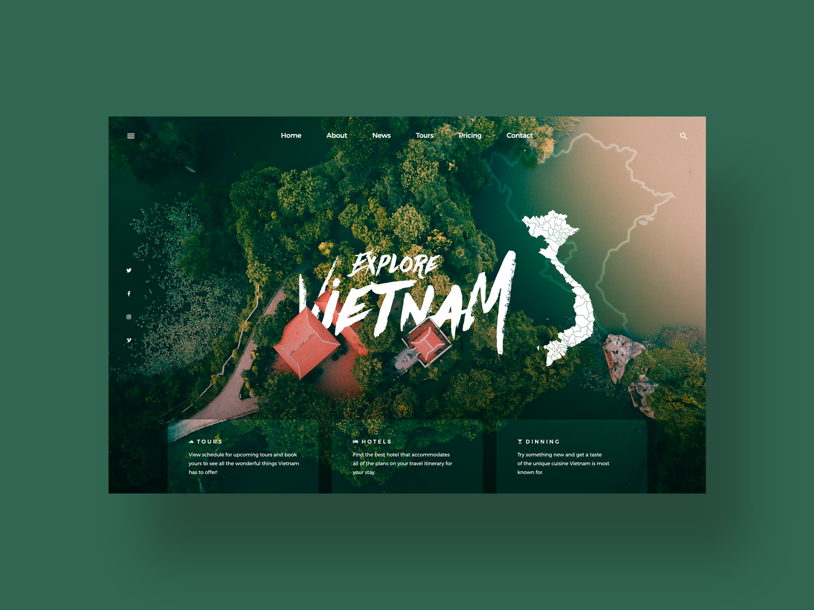 Vietnam UI by Jordan Andrews on Dribbble