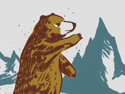 Roar bear grizzly ottawa ontario retro