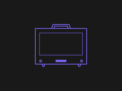 4K Monitor Icon icon landing page ui ux website
