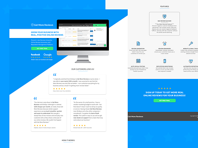 Get More Reviews- Landing Page cta landing pages reviews ui ux web