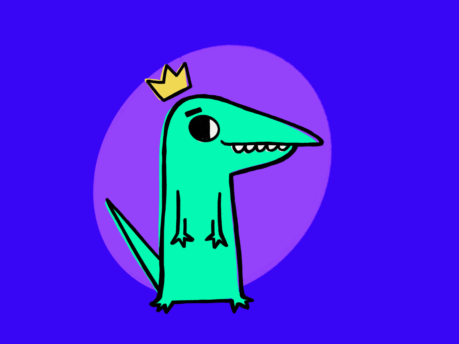 King lizard aesthetic animation animation 2d branding branding concept branding design design digital illustration digitalart idea illustration ipadpro original character procreate