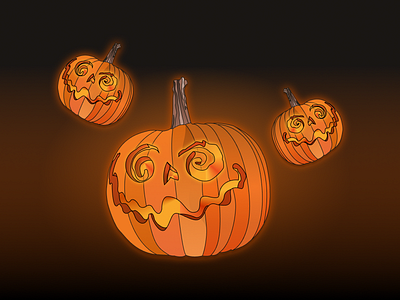 Pumpkin Heads art drawing figma halloween illustration illustrator pumpkin vector vector art