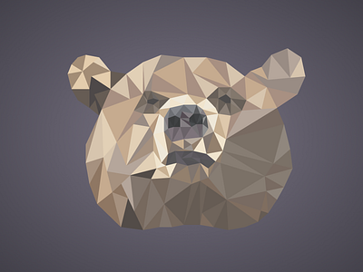 Bear animal bear figma illustration illustrator poly poly art vector vector art