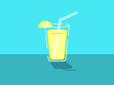 Lemonade design illustration illustrator lemonade simple summer