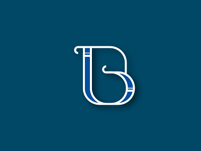 B blue design exploration letters simple type type design typography