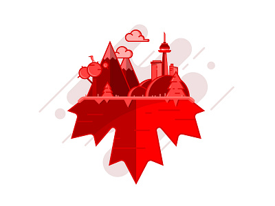 Beautiful Canada beauty canada illustration nature outdoors red toronto