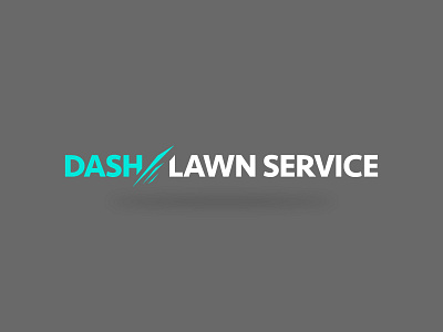 Logo Idea: Dash Lawn Service logo logo design simple text