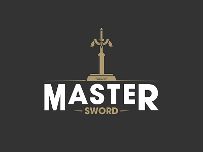 Master Sword design games legend of zelda logo master sword