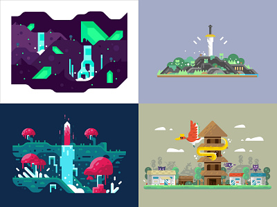 Top 4 Shots 2018 2018 design hyper light drifter illustration illustrator pokemon swords top4shots vector