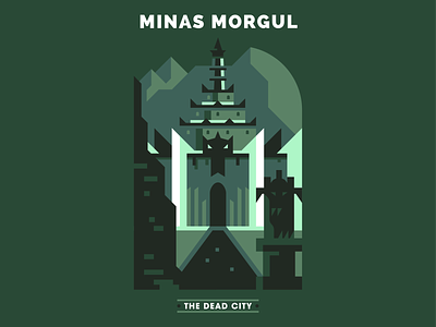 Minas Morgul design evil fantasy illustration illustrator lord of the rings minas morgul vector