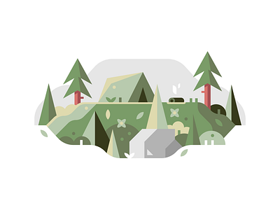 Camping camping design illustration illustrator nature vector