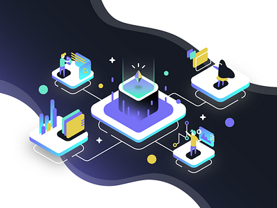 Isometric: Monitoring by Ether Potion on Dribbble