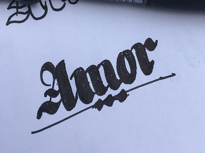 Amor lettering