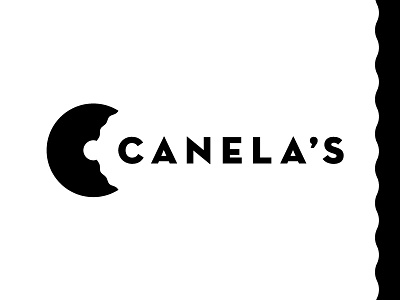 Canela's c canelas donut doughnut fun letters logo wave