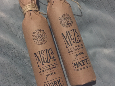 Handmade mezcal labels for gifts