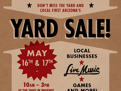 Yard Sale at Culinary Dropout craft paper goody promotion vintage yard sale