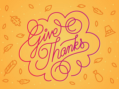 Thanksgiving Card Lettering