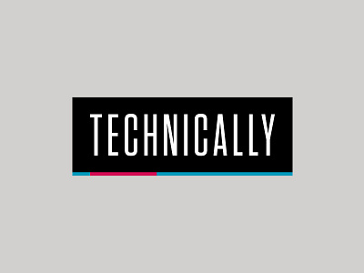 Technically Final Logo black box compressed cyan line magenta tech