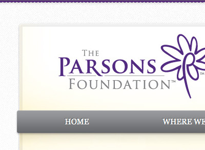 The Parsons Foundation bob parsons branding flower identity logo design non profit renee parsons website design