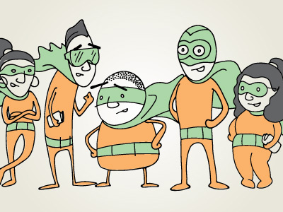 Kids Club Characters characters green heros incredibles kids club orange super hero