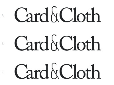 Critique - Card & Cloth ampersand card card cloth cloth critique