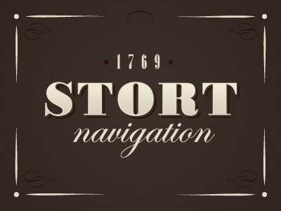 Stort Navigation bold playoff rebound stort navigation typography vintage