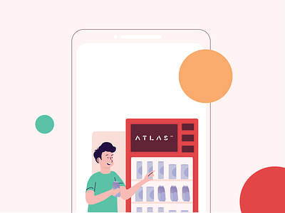 Vending Machine apps atlas design illustration ui vending machine