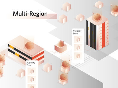 Multi Region apps cloud cloud computing cloud hosting data datacenter design icon illustration multi multiregion network region server ui