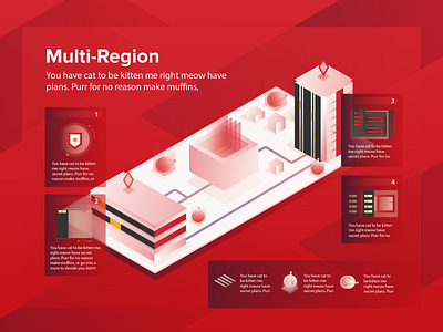 Multi Region apps cloud cloud computing cloud hosting data data center design icon illustration multi region network red region server ui