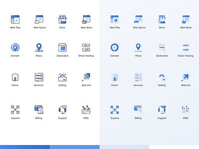 Web Icon exploration apps blue cloud hosting design icon illustration network ui web