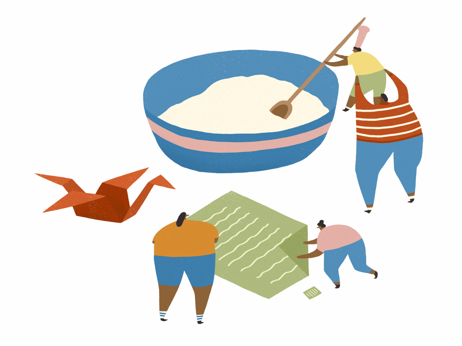 Entertainment at Home - For Washington Post Parenting Resource animation at home bake off baking dalesbits editorial editorial illustration entertainment families fun gif illustration isolation origami parenting parents social distancing wapo washington post