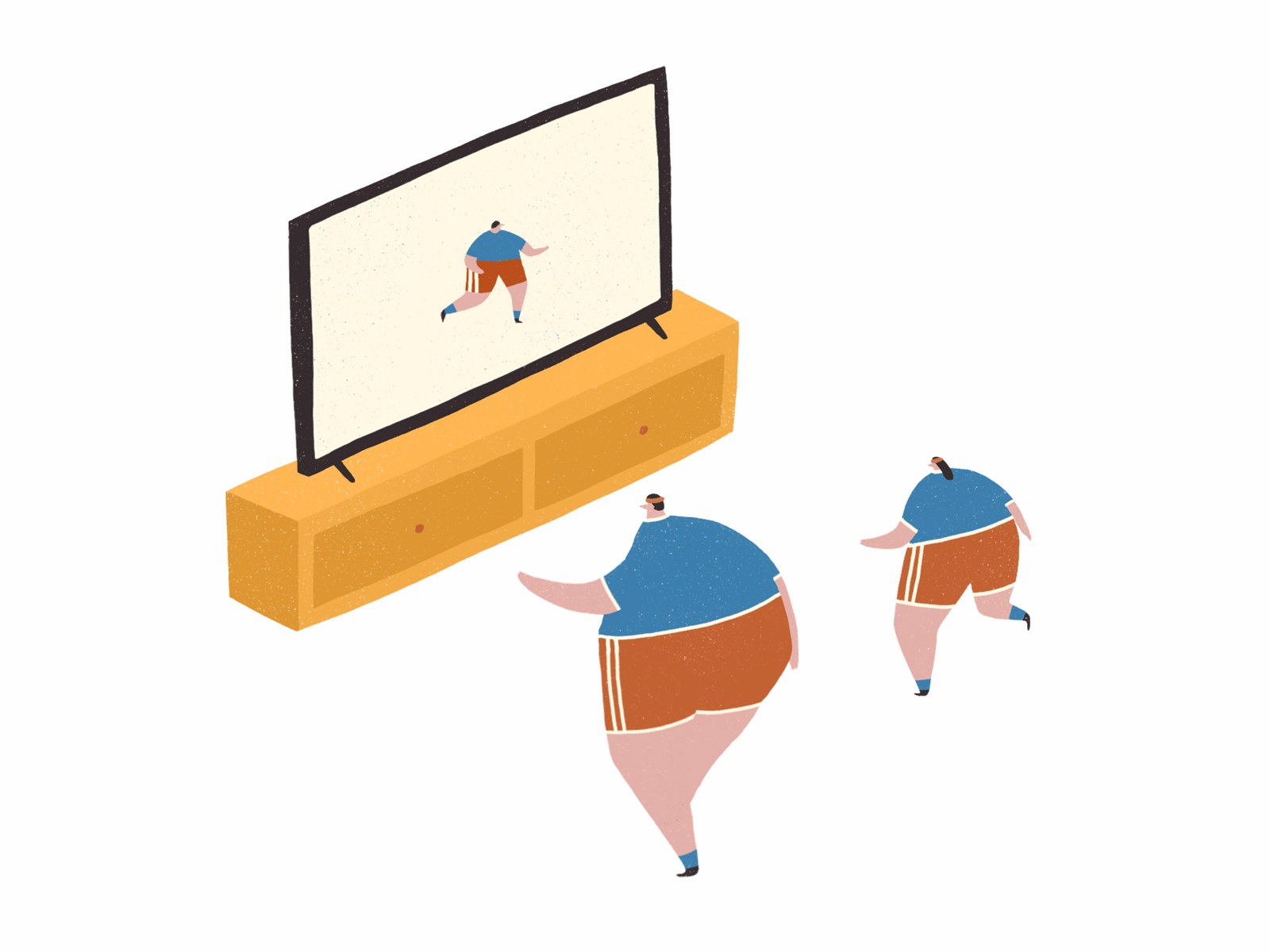 Physical Education at Home - For Washington Post Parenting Guide animation dalesbits editorial editorial illustration exercise exercise at home gif illustration pe physical education sports wapo washington post workout