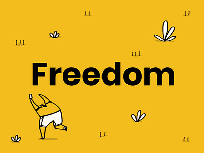 Freedom - Giffgaff colour contract freedom fun giffgaff humour illustration phones technology yellow