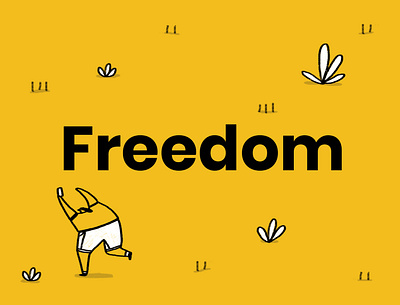 Freedom - Giffgaff colour contract freedom fun giffgaff humour illustration phones technology yellow