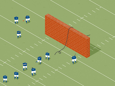 Getting Over Obstacles in Training - NYTimes american football coaches editorial editorial illustration football illustrated sports illustration isometric isometric illustration new york times nyt nytimes rugby sports sports day sports illustrated sports illustration team sports teams training