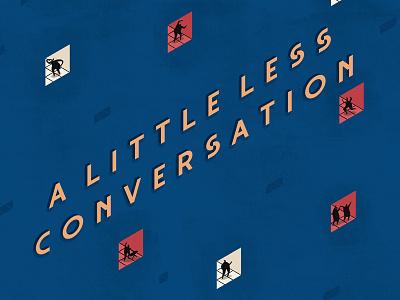 A Little Less Conversation 3d colour editorial elvis illustration isometric miniatures music type typography