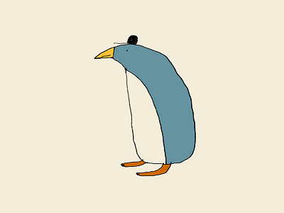 Cool Penguin cap cool cute fun illustration nice pastel penguin urban